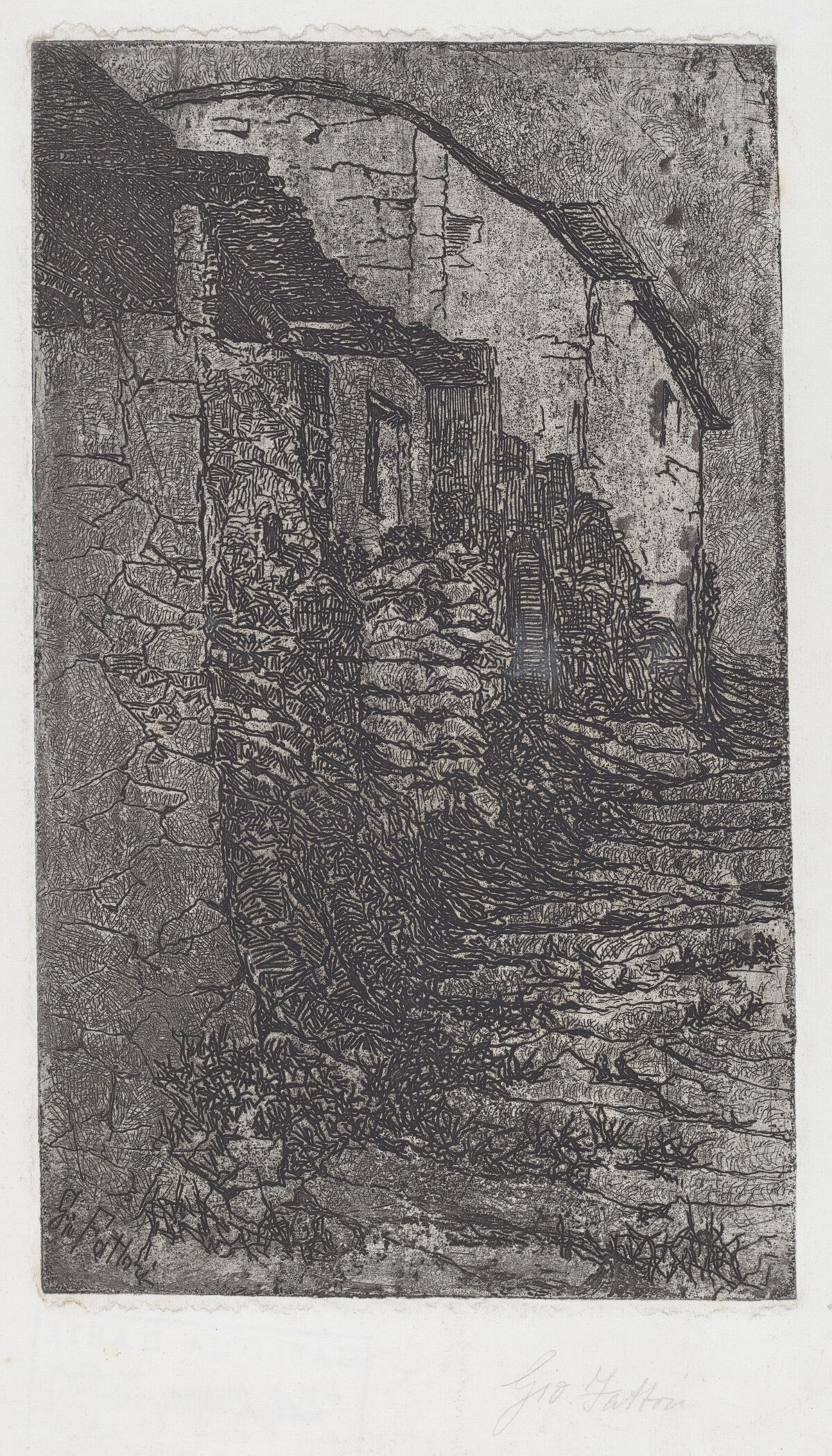 Bauco near Rome (Bauco presso Roma) by Giovanni Fattori
