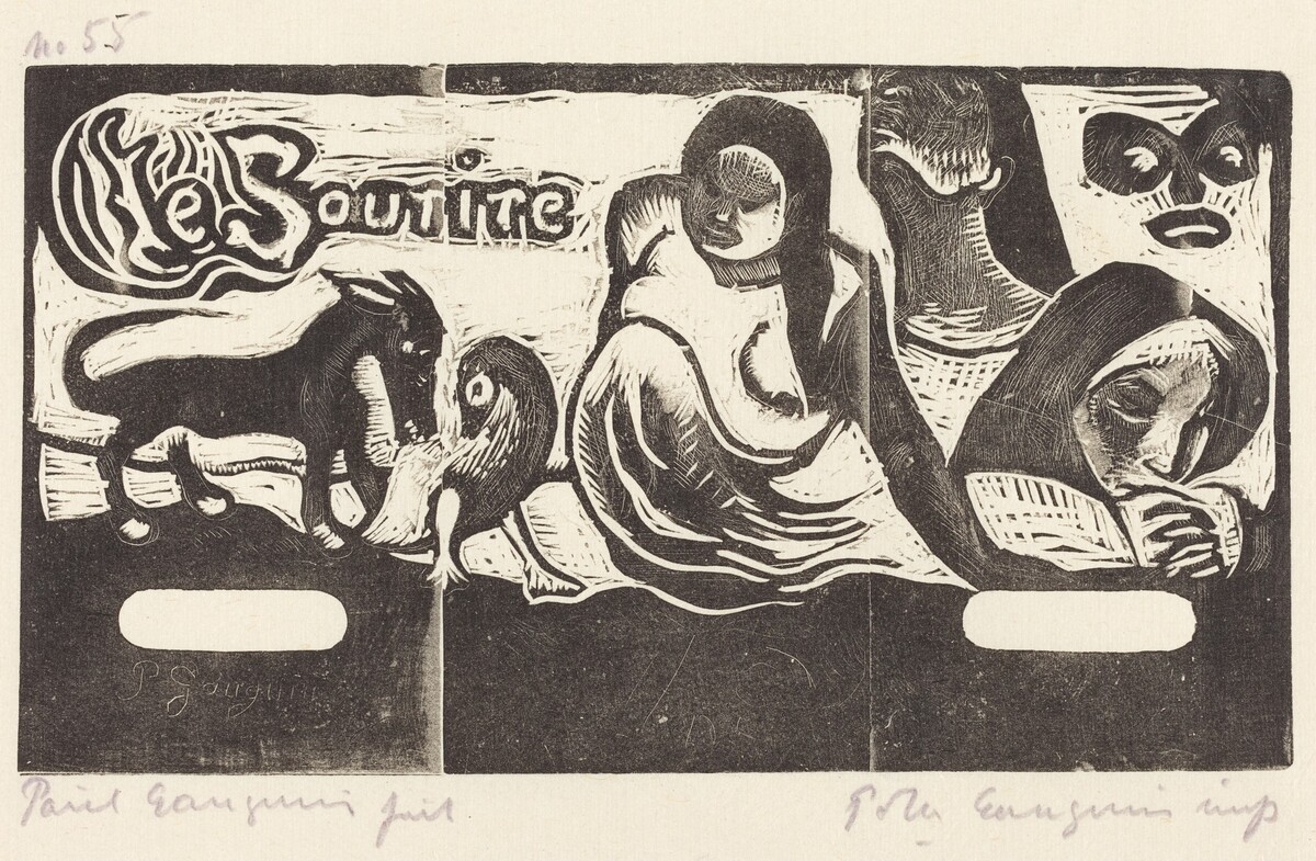 Title Page for "Le Sourire" (Titre du Sourire) by Paul Gauguin