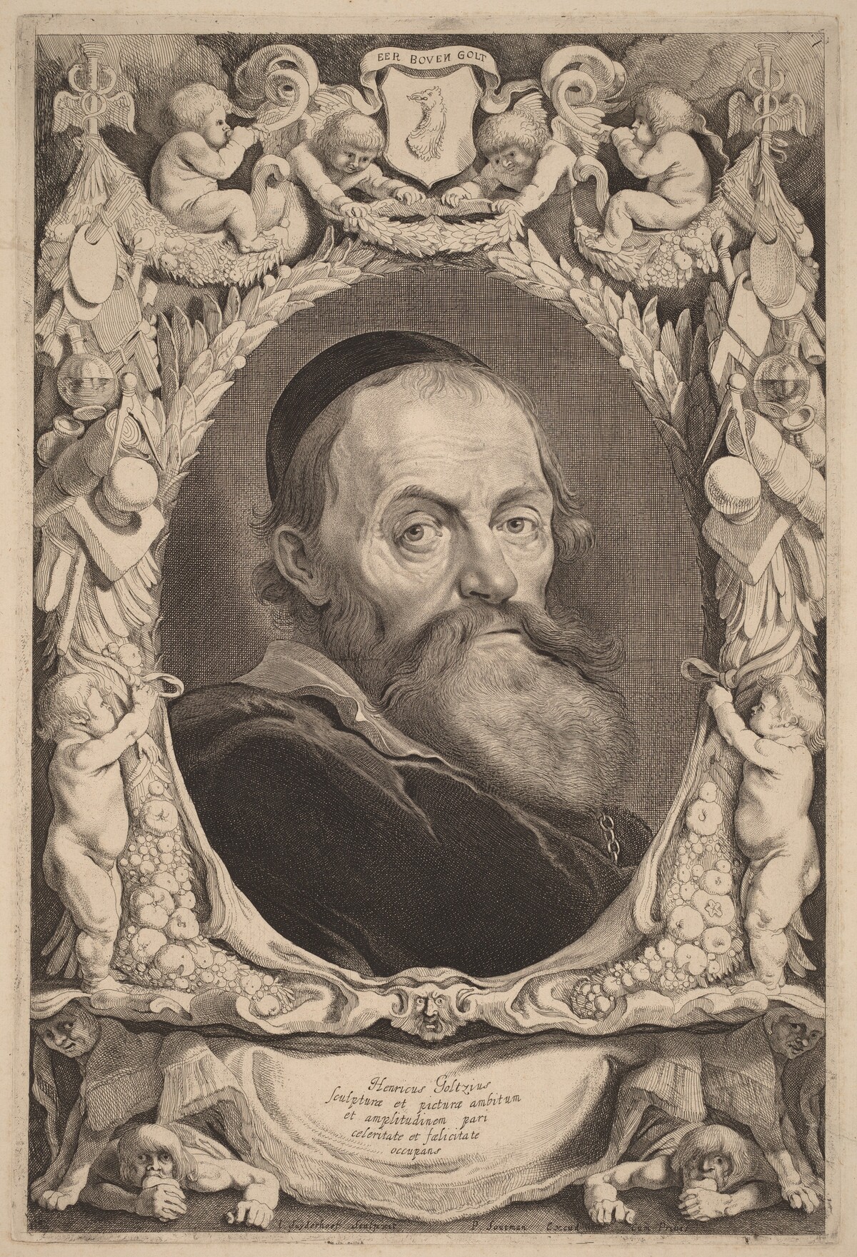 Hendrick Goltzius by Jonas Suyderhoff after Pieter Claesz Soutman
