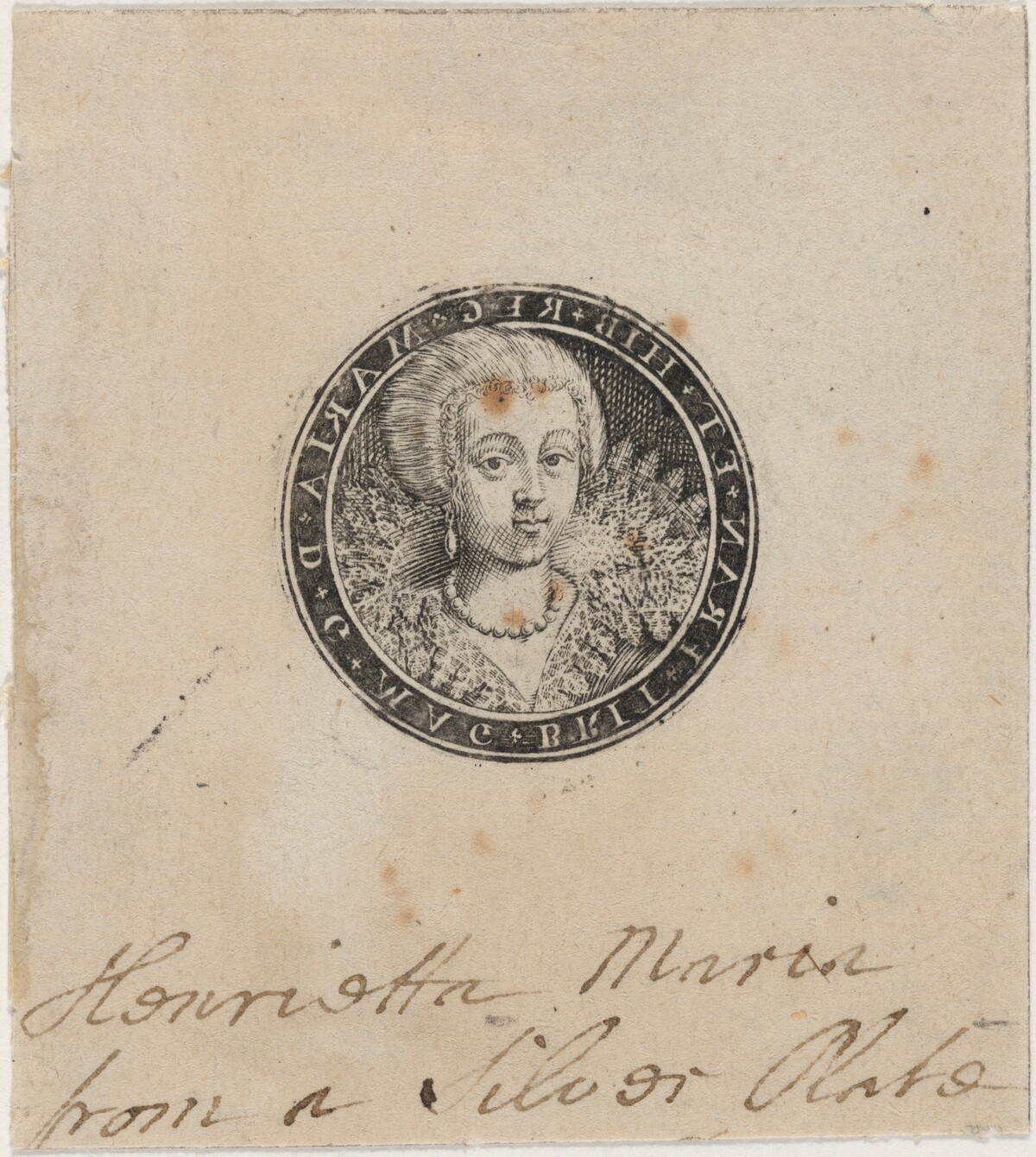 Henrietta Maria by Style of Simon de Passe