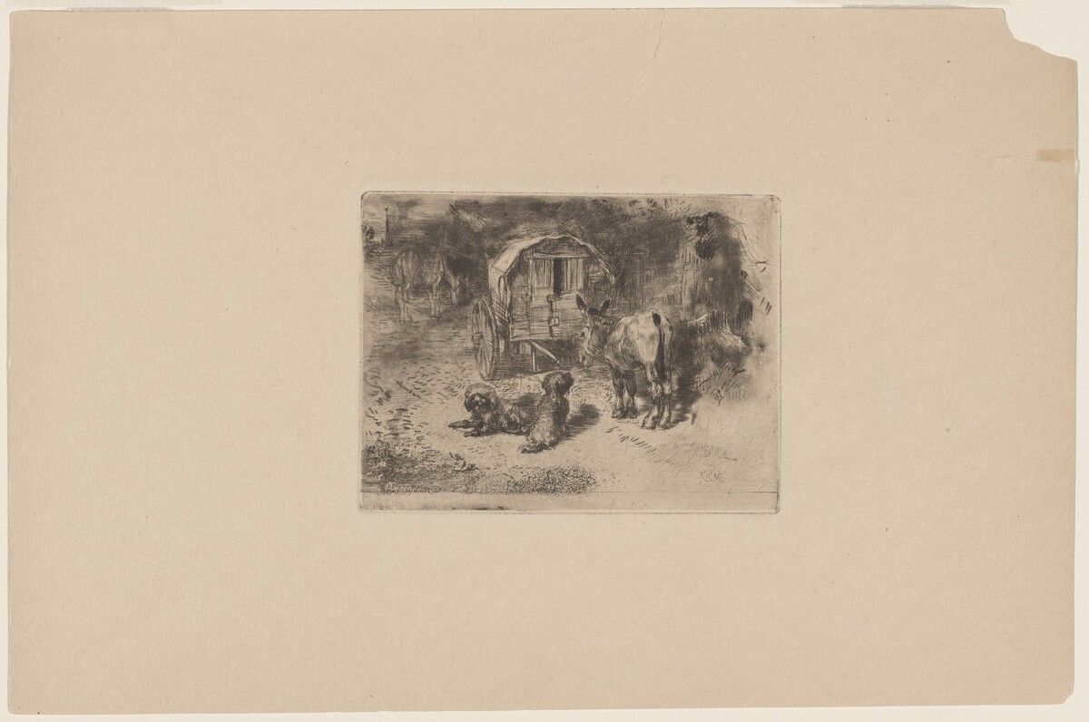 Les Gardiens du Logis by Félix-Hilaire Buhot