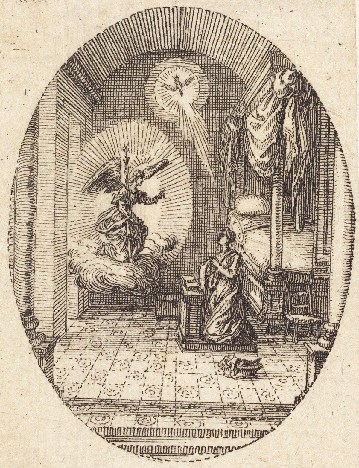 The Annunciation by Jacques Callot
