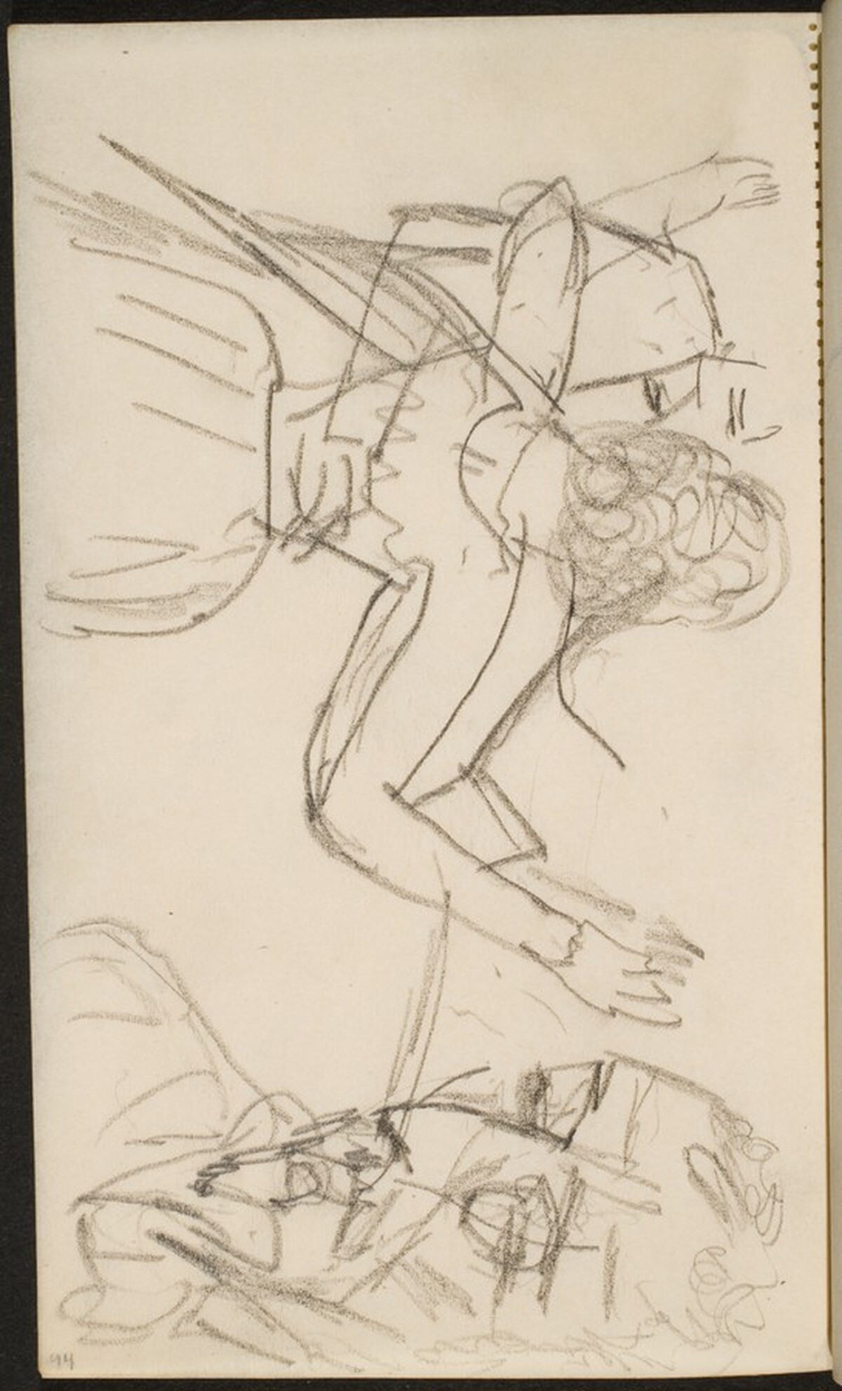 Tanzendes Paar und Zuschauer (Couple Dancing with Onlooker) [p. 94] by Max Beckmann