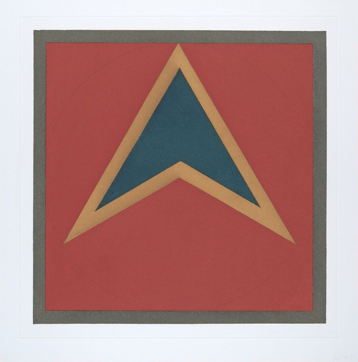 Stars-Blue Center: 3 point by Sol LeWitt