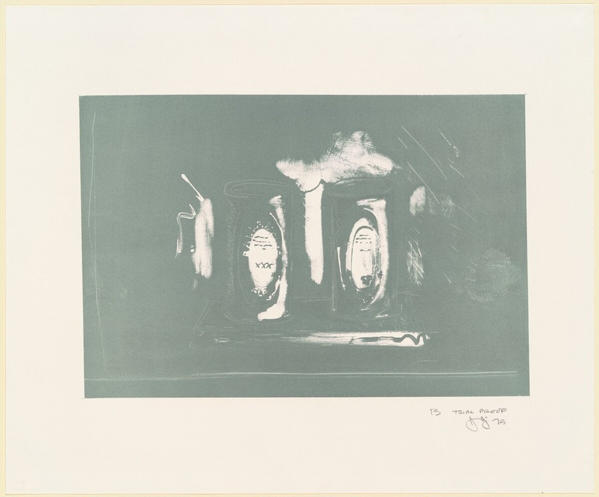 Ale Cans [trial proof B] by Jasper Johns
