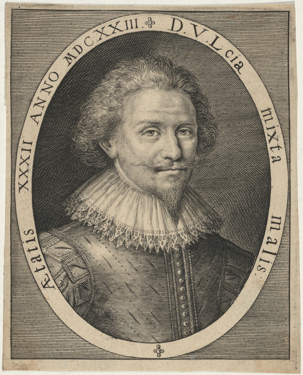 Man With Ruffled Collar by Unknown Artist