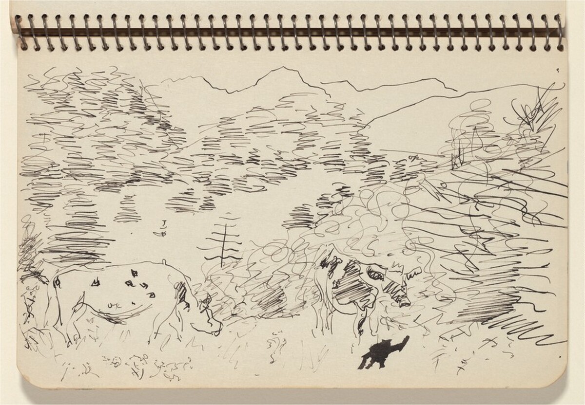 Landscape with Cows by Milton Avery