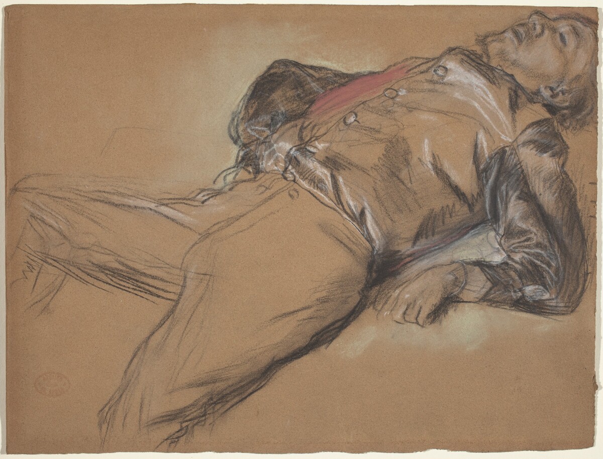 Fallen Jockey (study for "Scene from the Steeplechase: The Fallen Jockey") by Edgar Degas