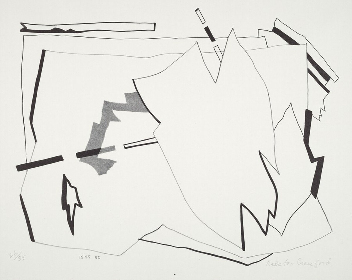 Crack Up Fragment by Ralston Crawford