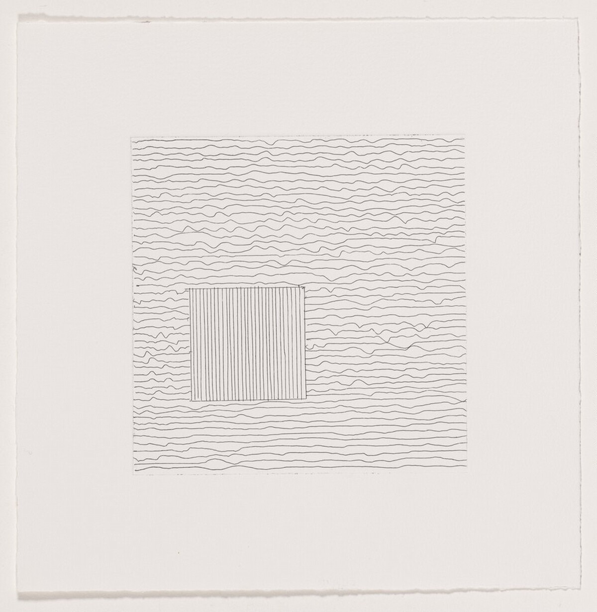 Untitled (unpublished 3D [working proof 1] by Sol LeWitt