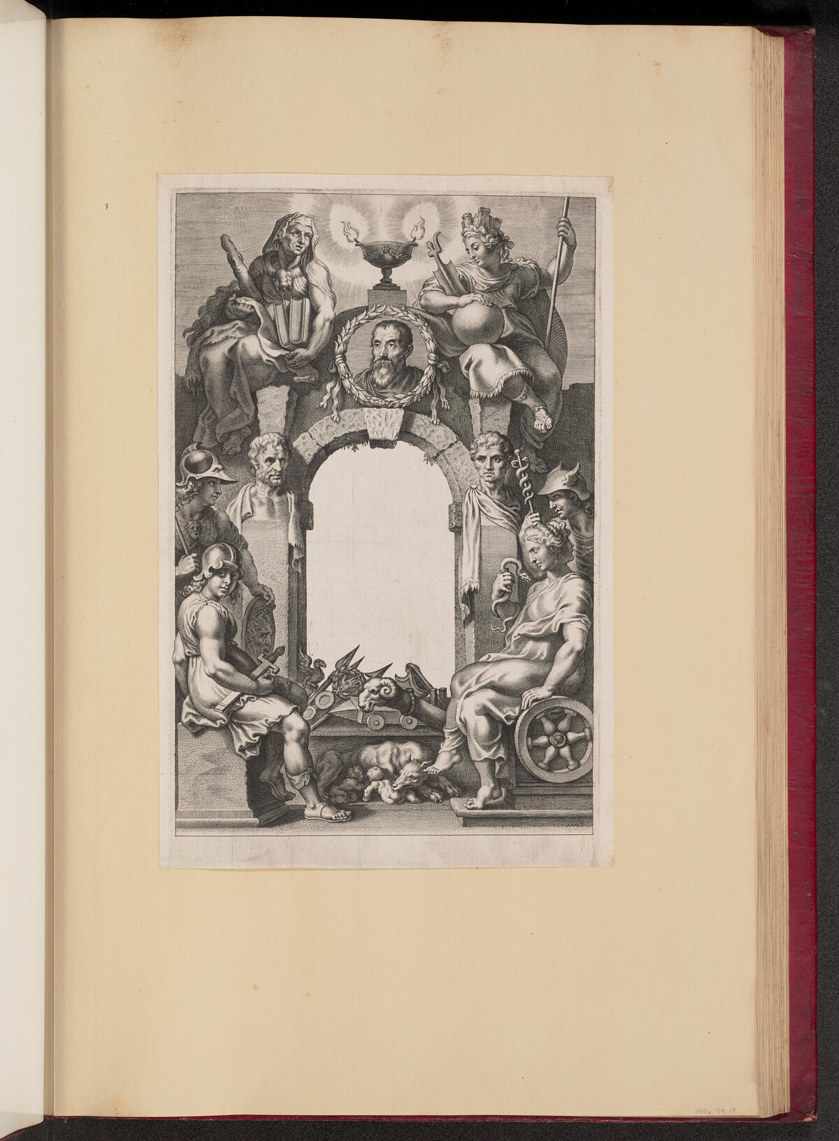 Title Page for Justus Lipsius, Opera Omnia, I by Cornelis Galle I after Sir Peter Paul Rubens