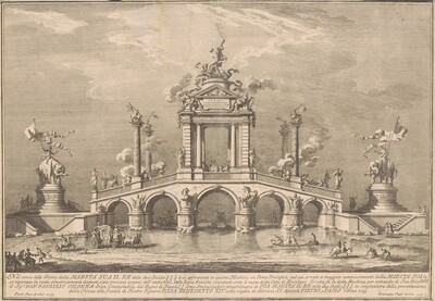 The Prima Macchina for the Chinea of 1755: A Triumphal Bridge with Antiquities from Herculaneum