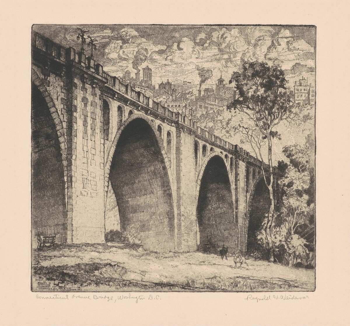 Connecticut Avenue Bridge, Washington, D.C. by Reynold Weidenaar