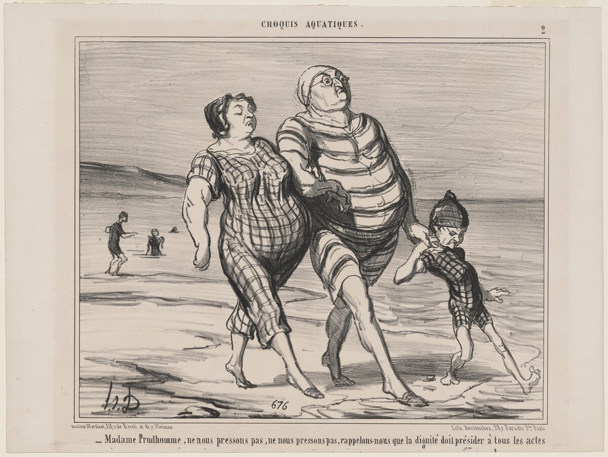Madame Prudhomme... by Honoré Daumier