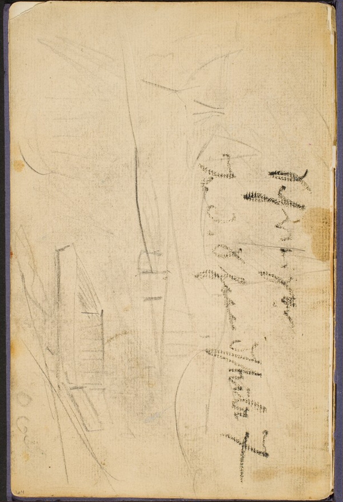 Landschaftsskizze mit Notizen (Sketch with Inscription) [p. 64] by Max Beckmann