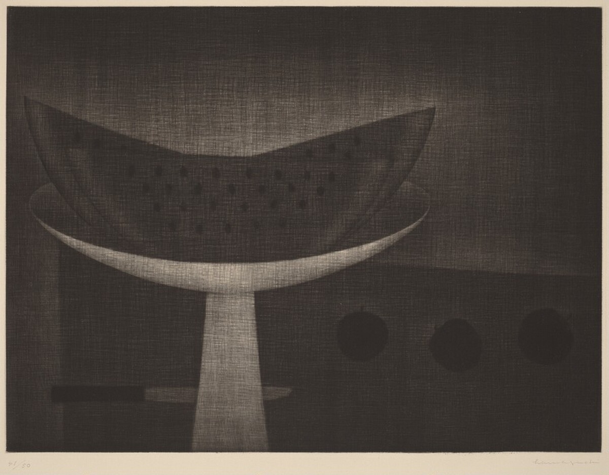 Still Life with Watermelon by Yōzō Hamaguchi