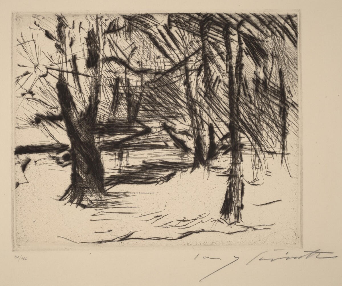 Bäume mit Sonne (Trees in the Sun) by Lovis Corinth