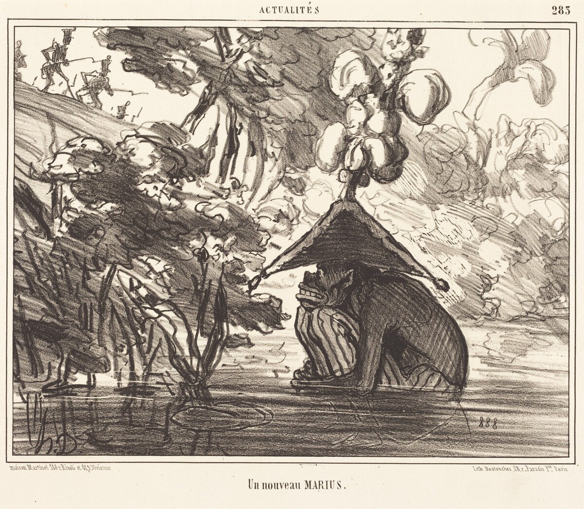 Un nouveau marius by Honoré Daumier