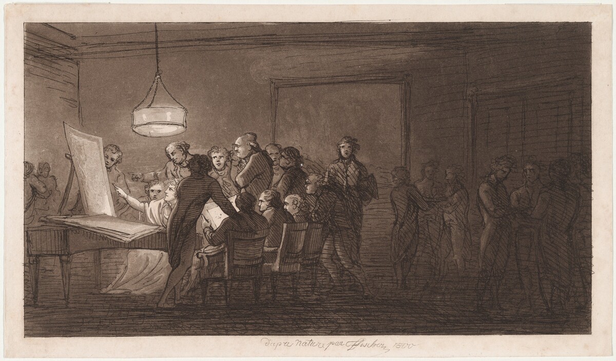 Evening Gathering in the Palais Fries by Joseph Fischer