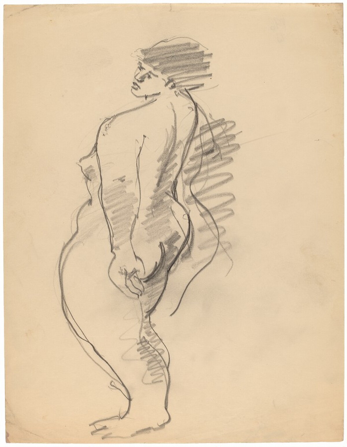 Standing Nude Turned to the Left, Head Sideways by Mark Rothko