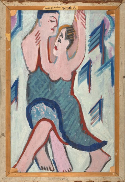 Dancing Couple in the Snow [reverse]