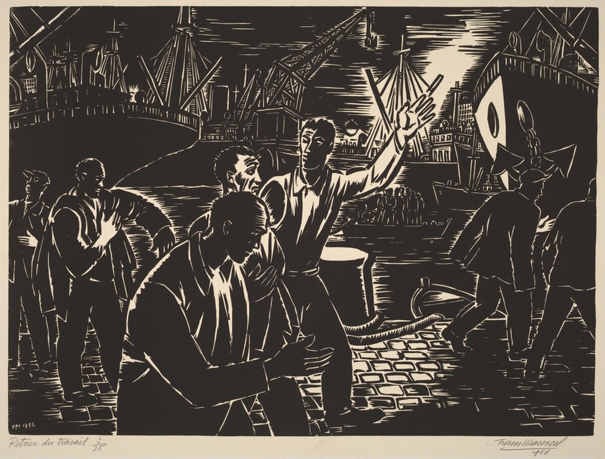Retour du Travail (Return to Work) by Frans Masereel