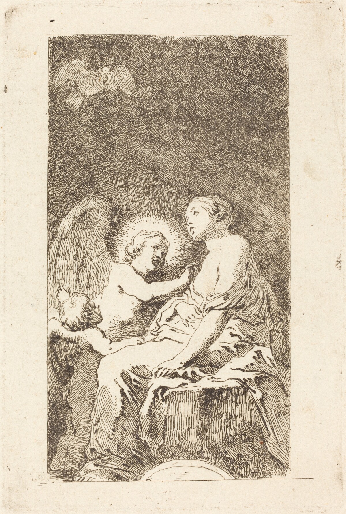 Saint Catherine of Alexandria (Saint Catherine d'Alexandrie) by Jean-Honoré Fragonard after Marco Cardisco