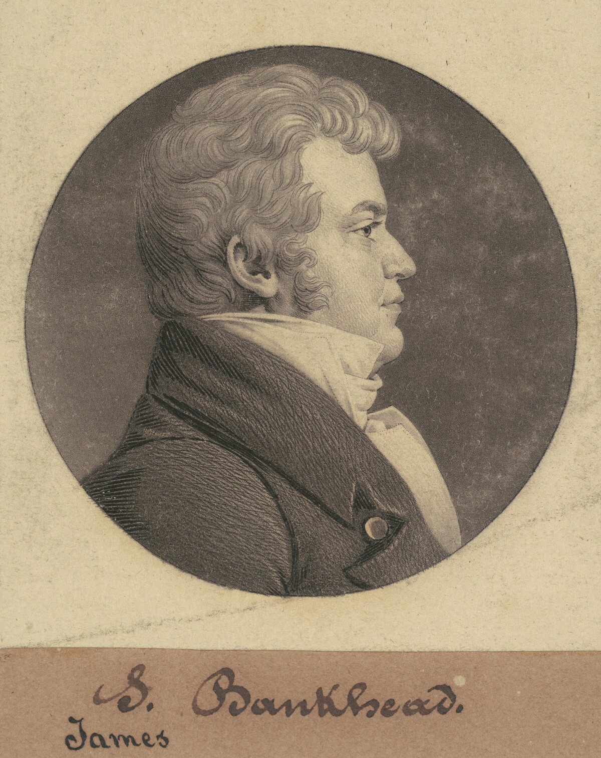 James Bankhead by Charles B. J. Févret de Saint-Mémin