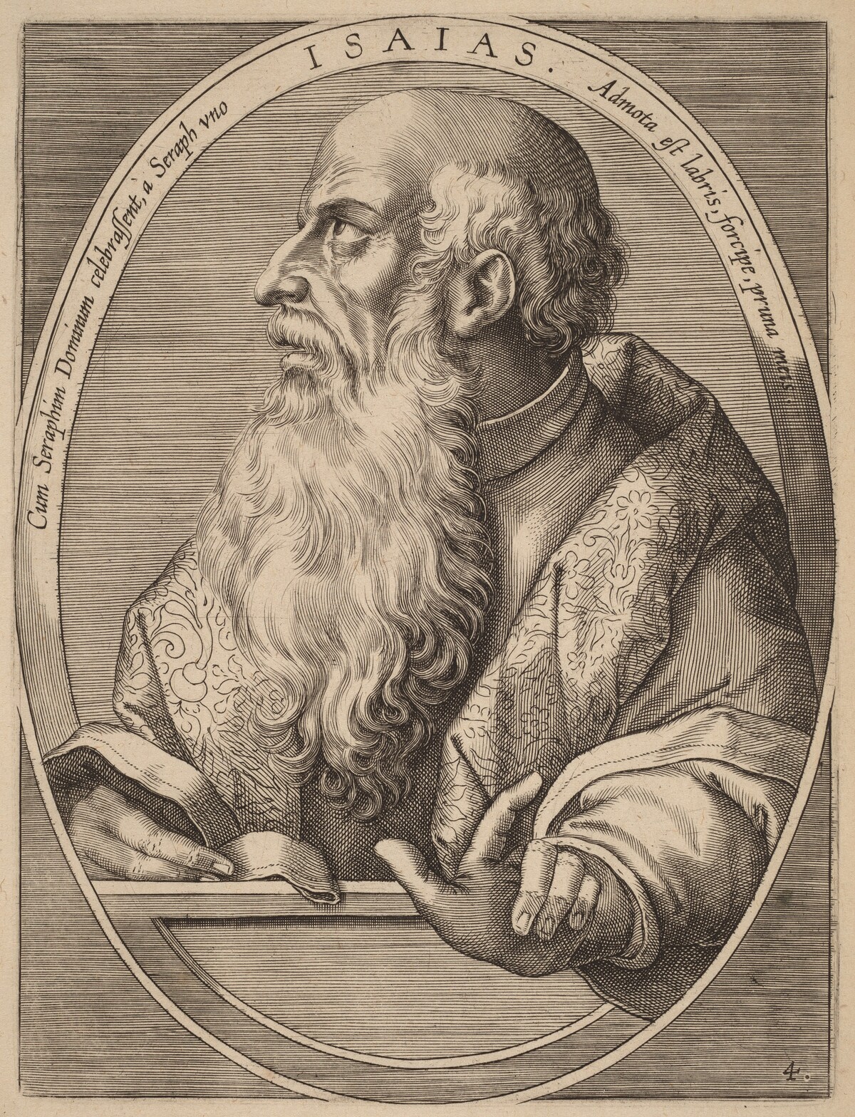 Isaias by Theodor Galle after Jan van der Straet
