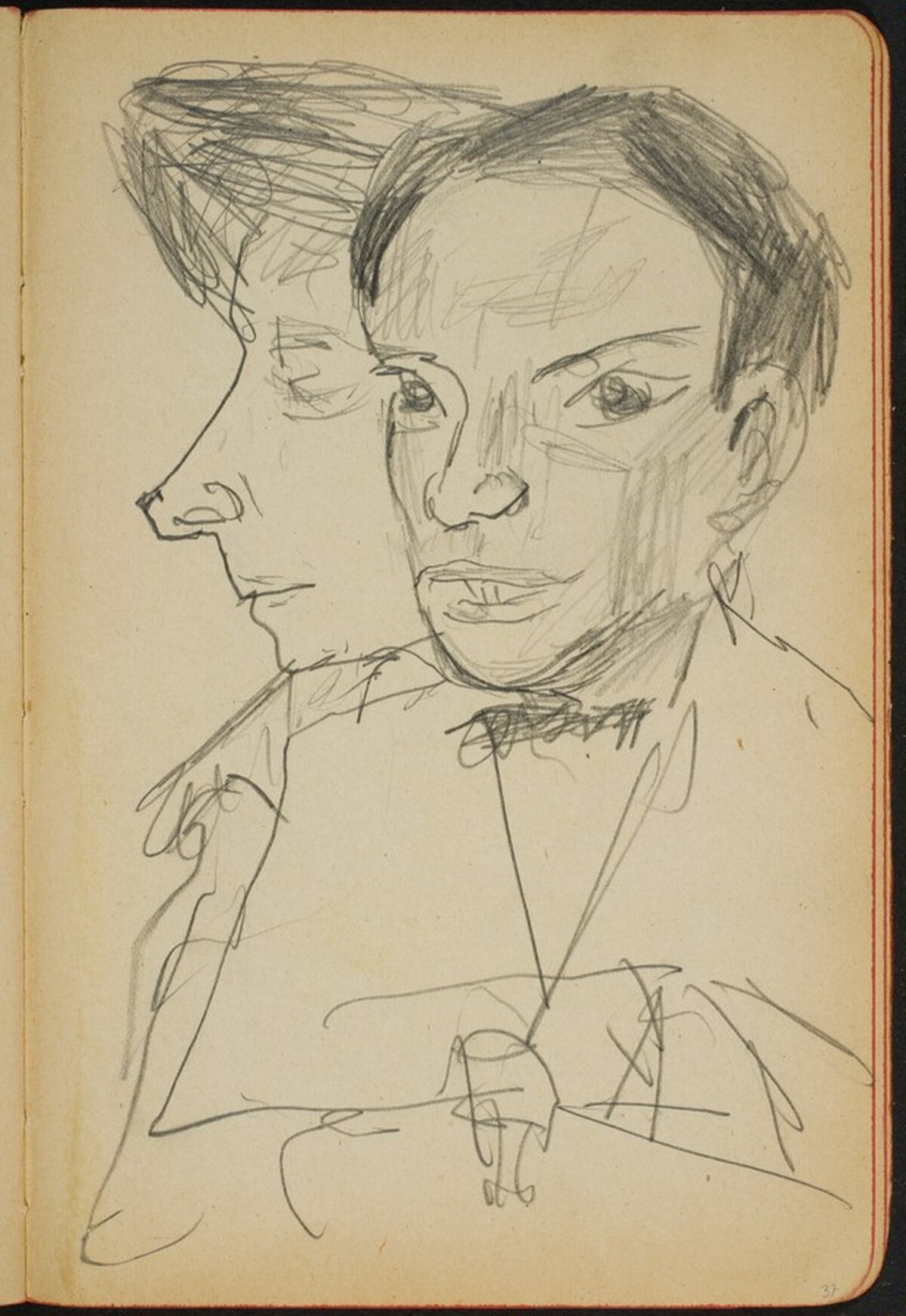 Mann und Frau (Two Figures) [p. 37] by Max Beckmann