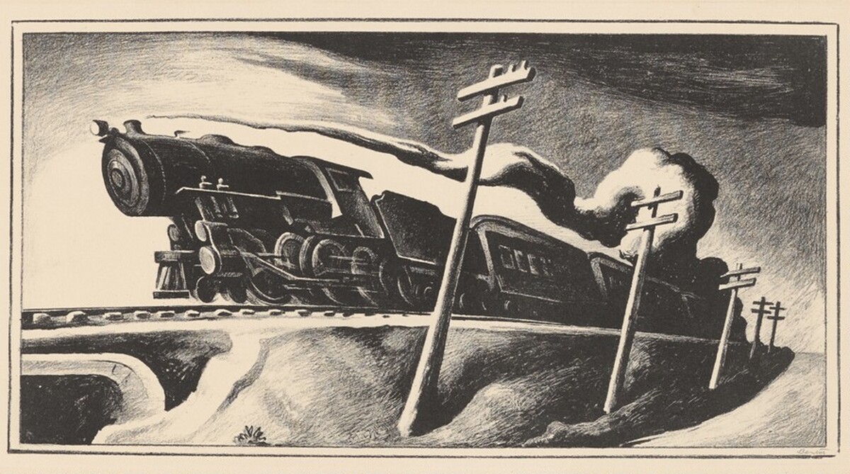 Going West by Thomas Hart Benton
