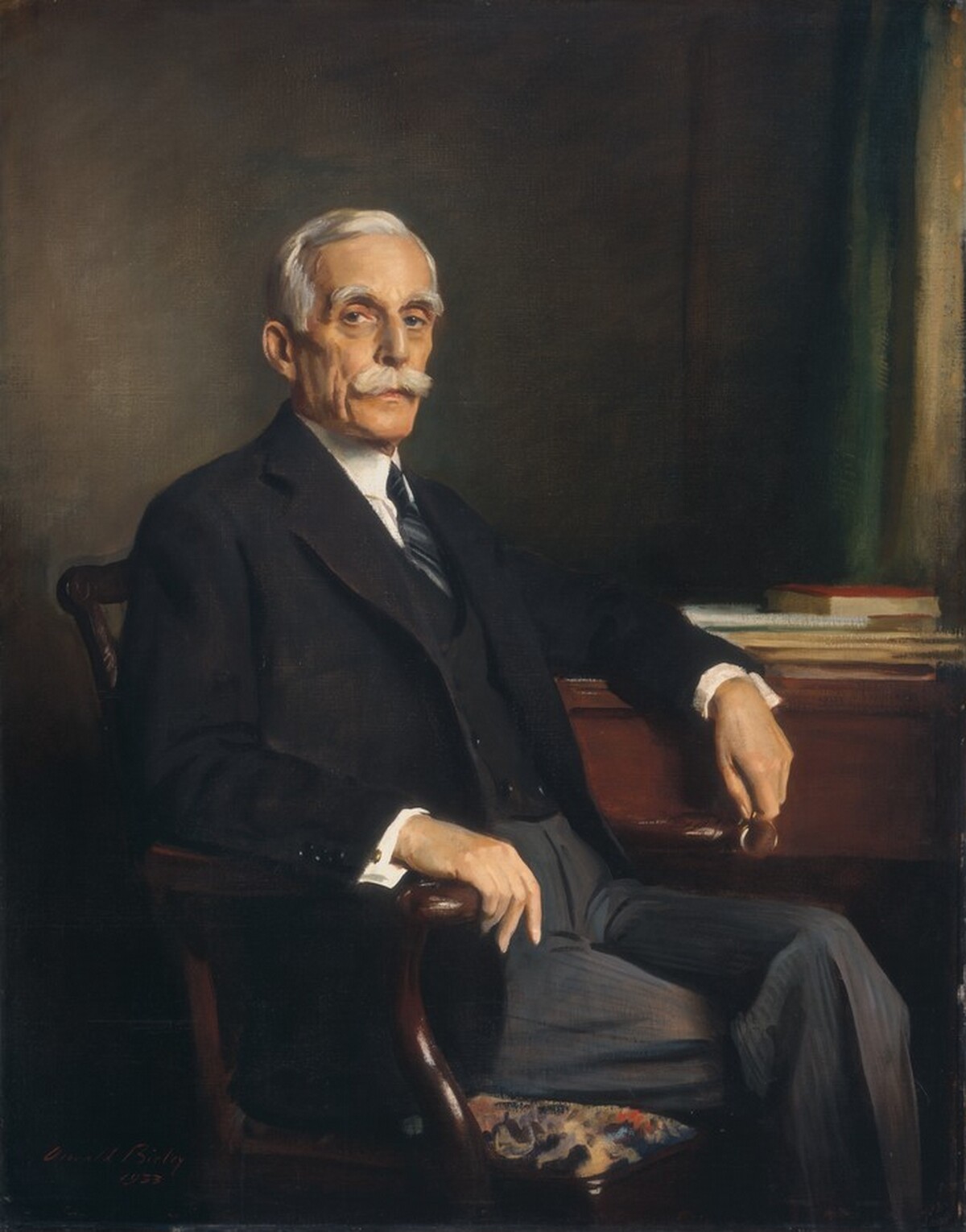 Andrew W. Mellon by Sir Oswald Hornby Joseph Birley