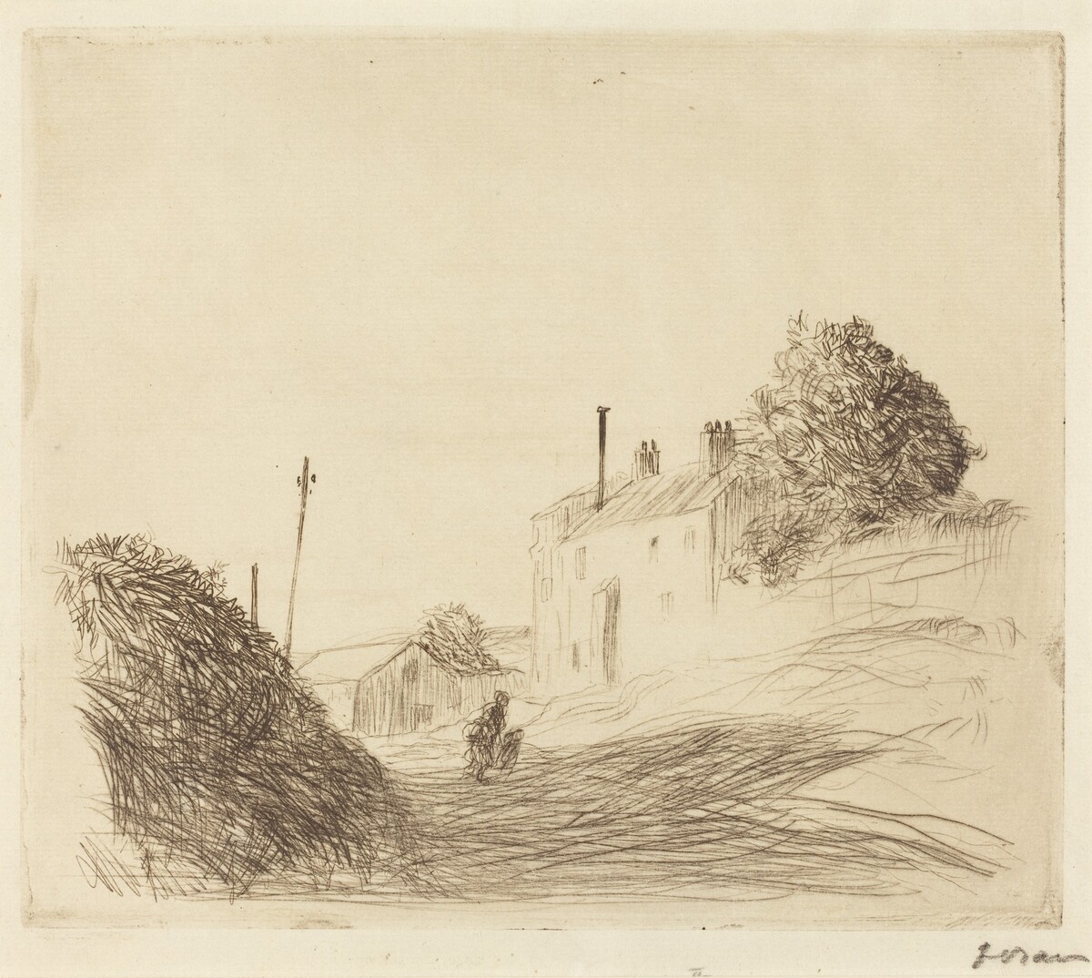 La route de Rocquencourt (The Road to Rocquencourt) by Jean-Louis Forain