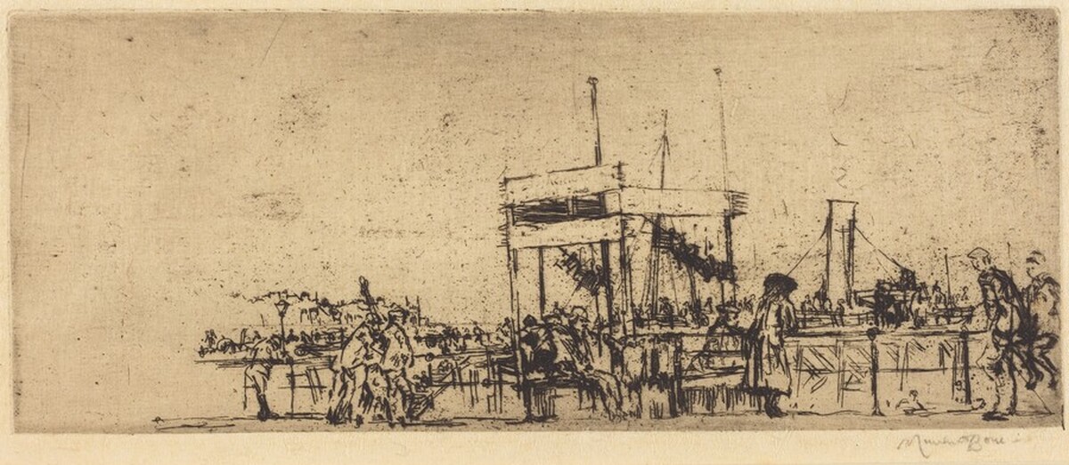Rothesay Pier, No. 1 by Muirhead Bone