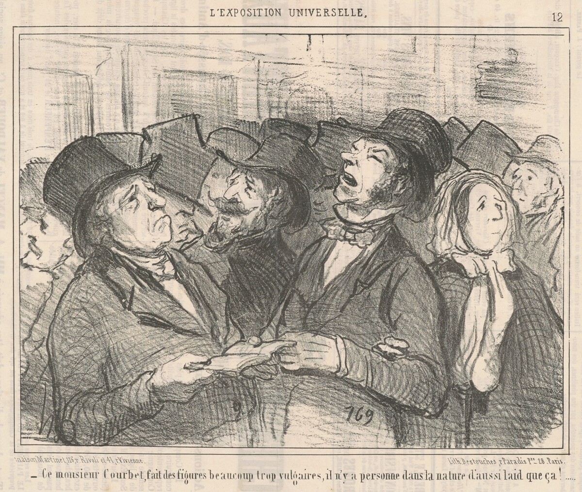 Ce monsieur Courbet... by Honoré Daumier
