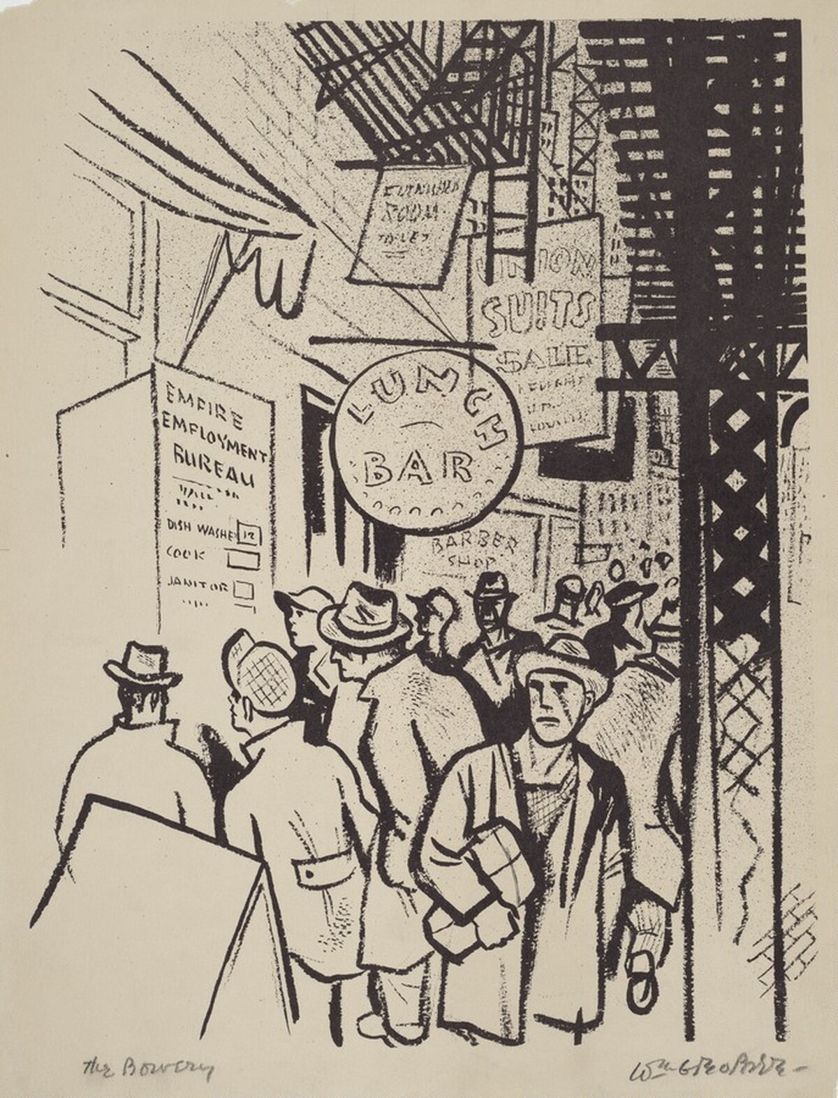 The Bowery by William Gropper