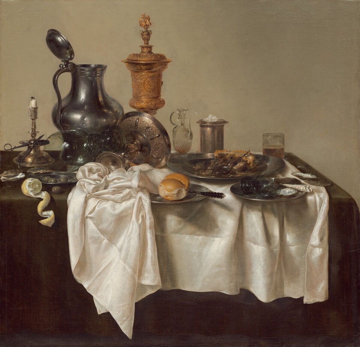 Banquet Piece with Mince Pie by Willem Claesz Heda