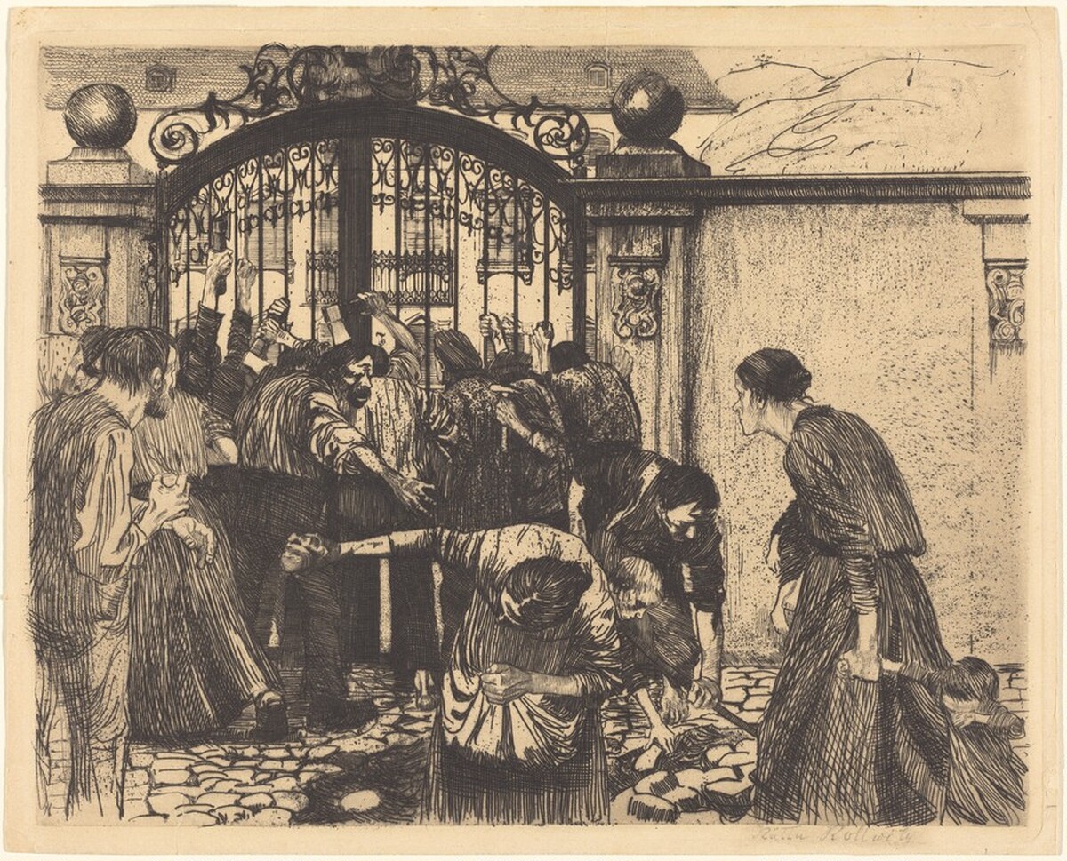 The Storm (Sturm) by Käthe Kollwitz