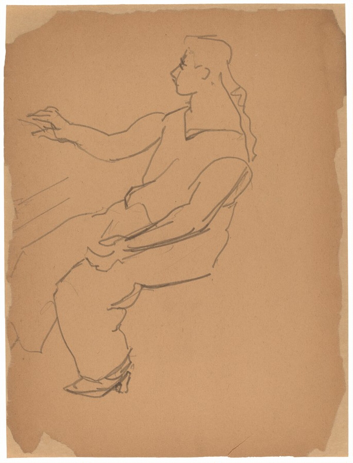 Seated Woman in Heels by Mark Rothko