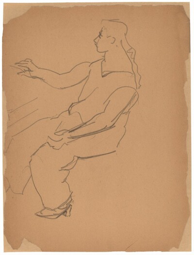 Seated Woman in Heels