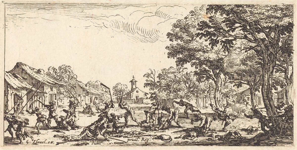The Peasants' Revenge by Jacques Callot