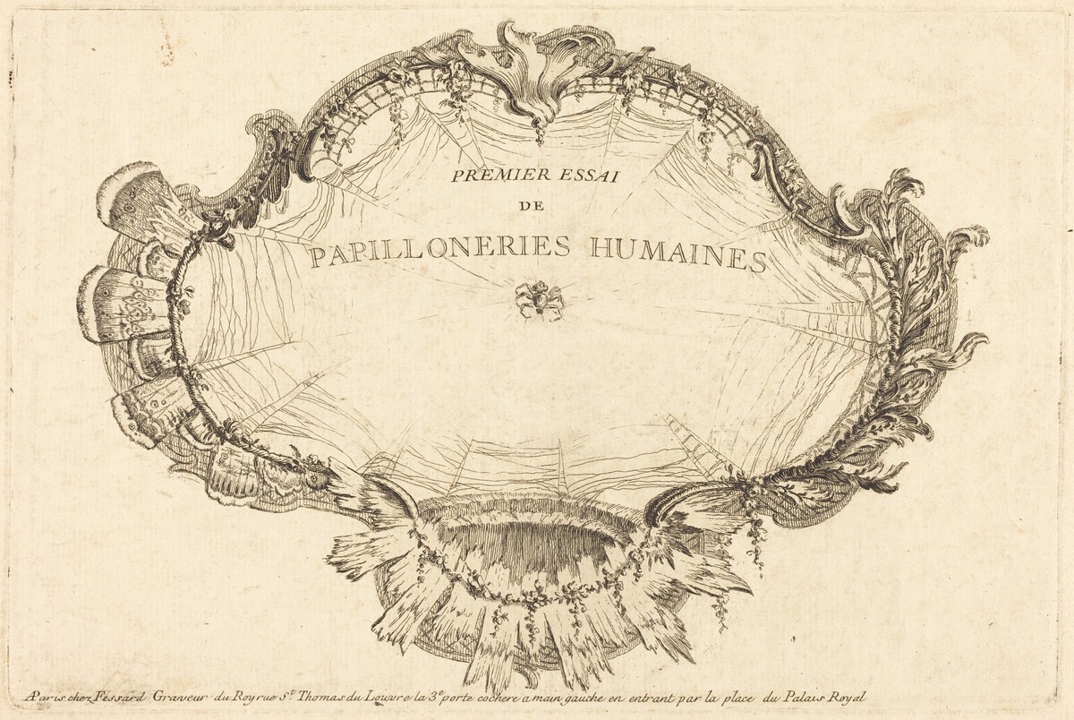 Title Page (Le Titre) by Charles Germain de Saint-Aubin