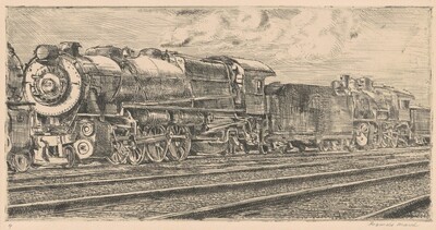 P.R.R. Loco Waiting to be Junked