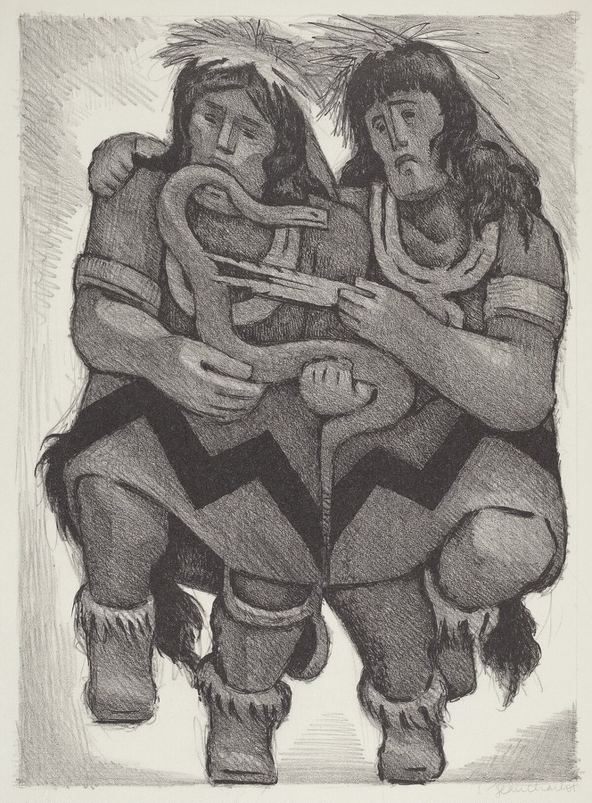 Indian Snake Dance by Jean Charlot