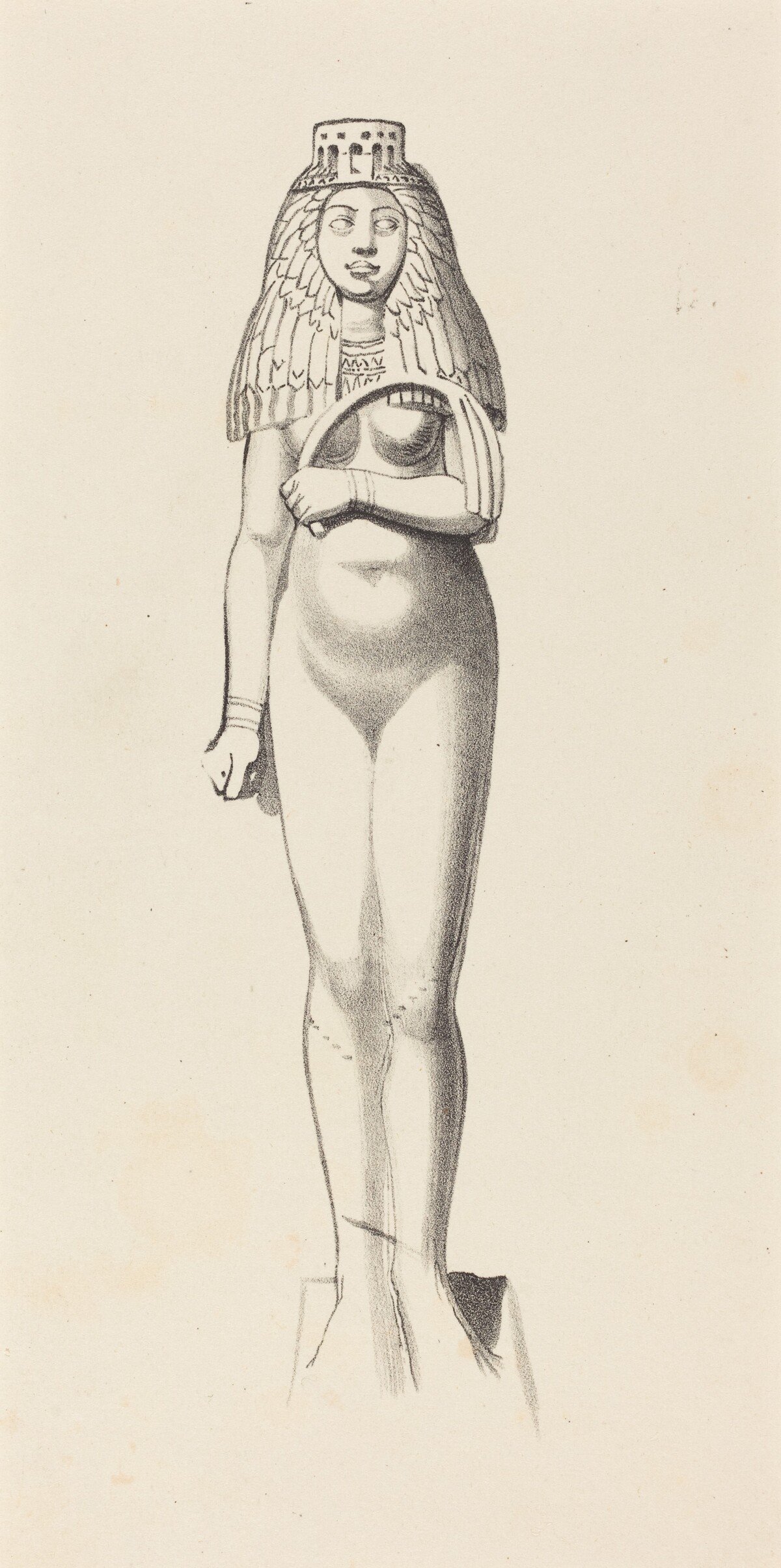 Figure of Bubaste or Isis by W. Walton after John Flaxman