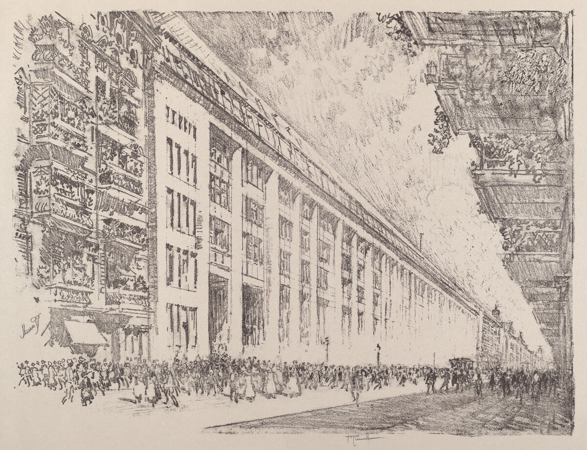 Mid-day, General Electric Works, Berlin by Joseph Pennell
