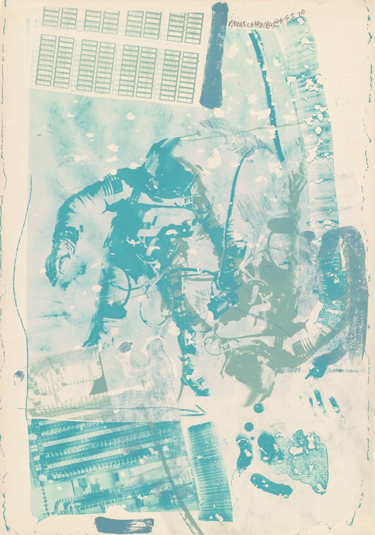 White Walk by Robert Rauschenberg