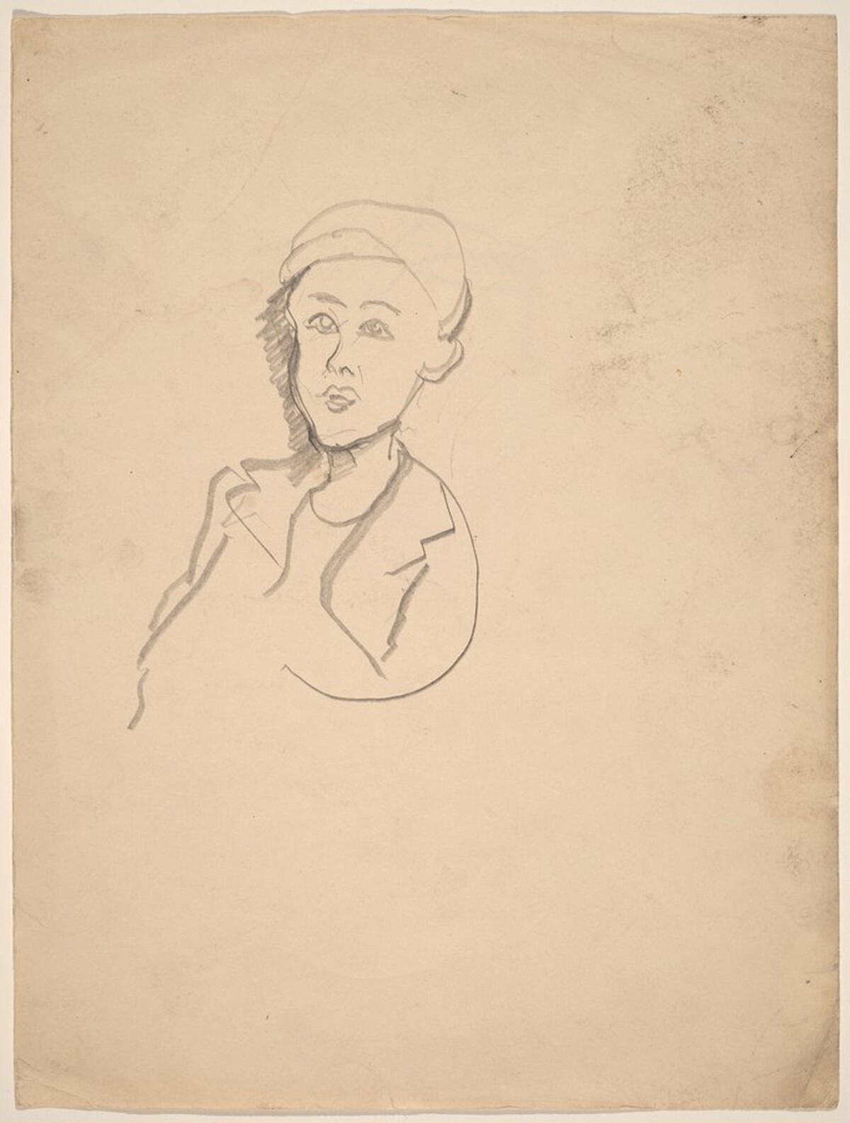 Portrait of a Man in a Cap and Jacket [recto] by Mark Rothko