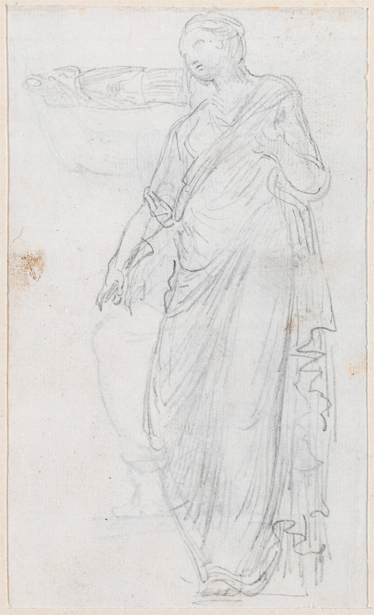 Woman in Toga [verso] by Hubert Robert