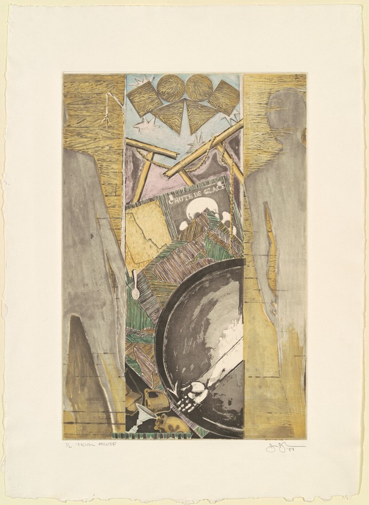 The Seasons (Fall) [trial proof] by Jasper Johns